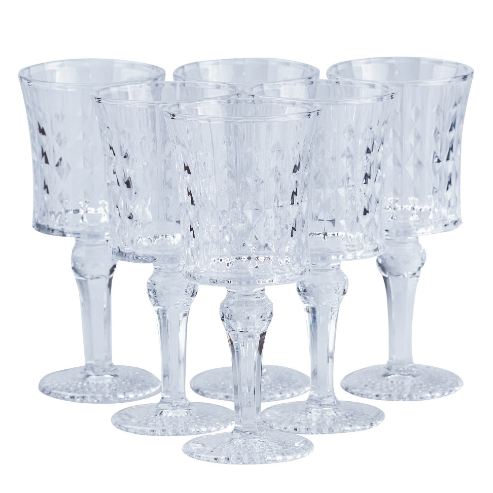 TS Kitchen Келихи під вино вінтажні 6 шт по 200 мл Киев - изображение 1