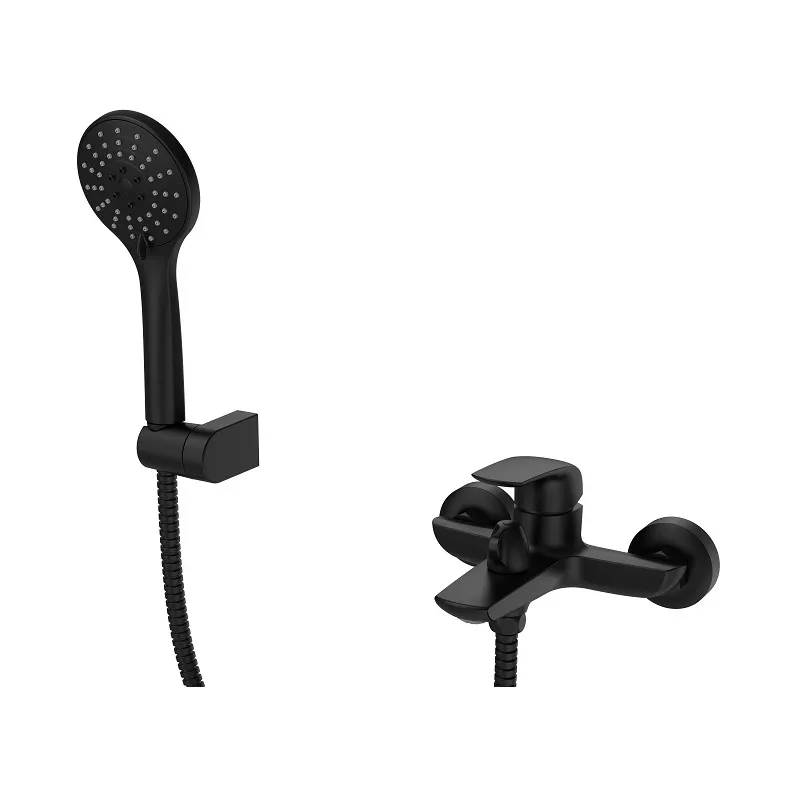 Черный смеситель для ванны Koer KB-40008-05 с коротким изливом KR3473 Харьков - изображение 1