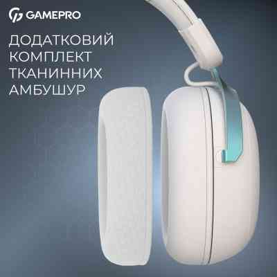 Навушники GamePro Asgard Freya Pro Wireless White/Blue (HSW201WB) Вінниця