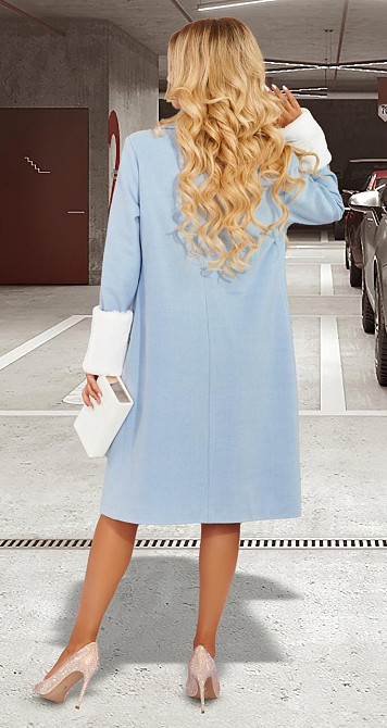 Модне пальто зі знімним хутром Київ - фото 7