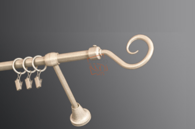 Карниз металевий КМ біле золото Ø 16 мм Бровари