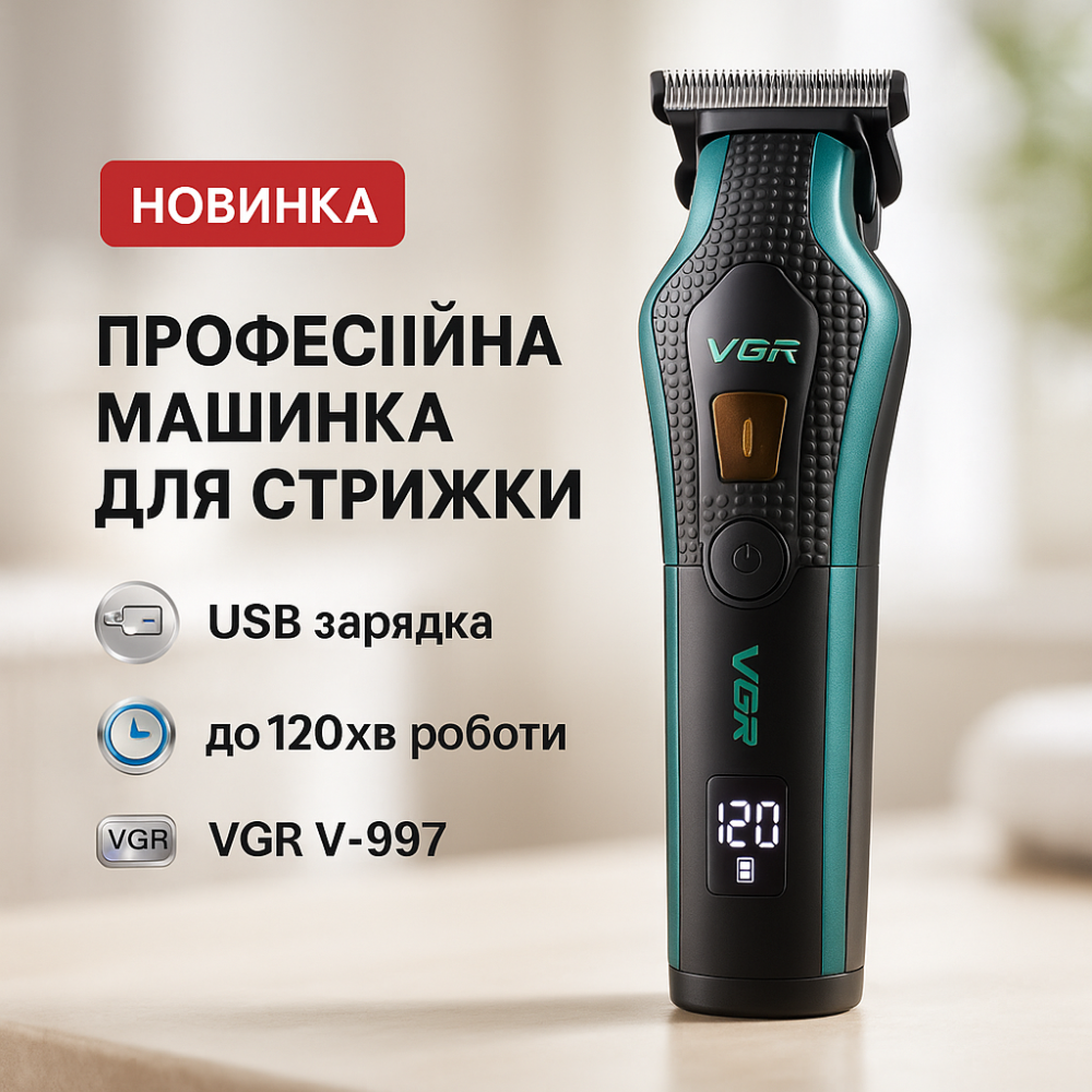 Набор для удаления волос с зарядным устройством, Профессиональный беспроводной триммер UQ-12 Львов - изображение 11