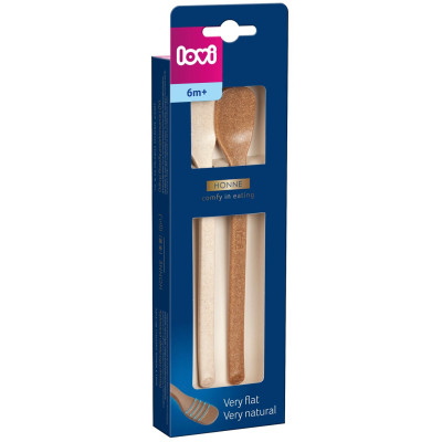 Набор детской посуды Lovi Granola Первая ложечка для кормления 2 шт (35/582_bei) Винница - изображение 2