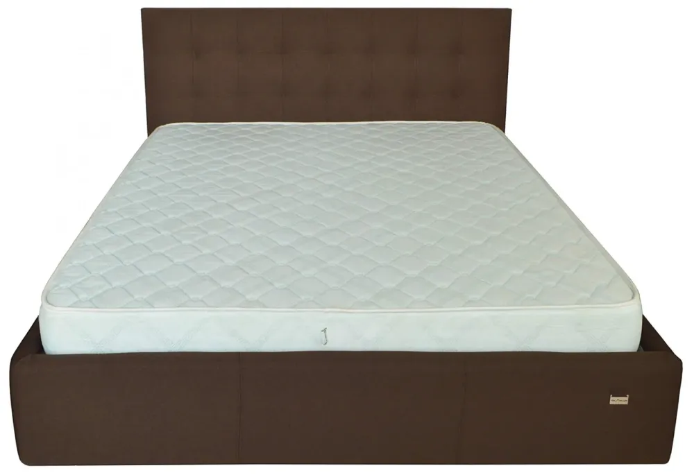 Ліжко Chester Comfort 140 х 200 см Etna-027 З підйомним механізмом та нішою для білизни Коричневий Київ - фото 1