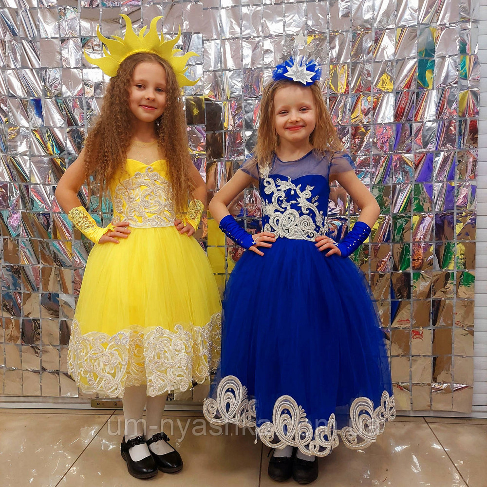 Дитяча синя сукня 3Д-Мереживо 104-122 Кривий Ріг - фото 1