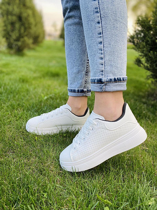 Fashion Кеди жіночі FASHION 136-320 білі (весна-осінь, еко-шкіра) (4416) 36-41 Коломыя - изображение 3