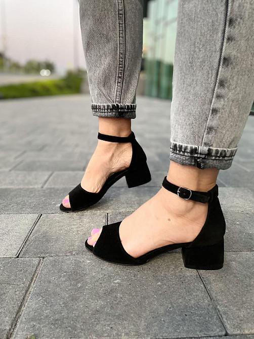 Nivelle Босоніжки жіночі NIVELLE 1468/4015-4053 чорні (літо, замша натуральна) (5011) 38 Коломия - фото 1