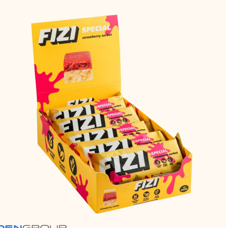 Батончики FIZI Special Box 10x45 гр полуничний сорбет Київ