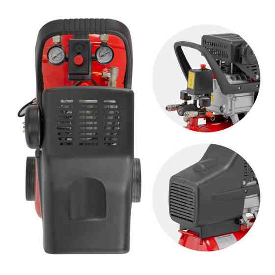 Компресор, 24 л, 1,2 кВт, 220 В, 8 атм, 205 л/хв, 80 дБ INTERTOOL PT-0020 Киев