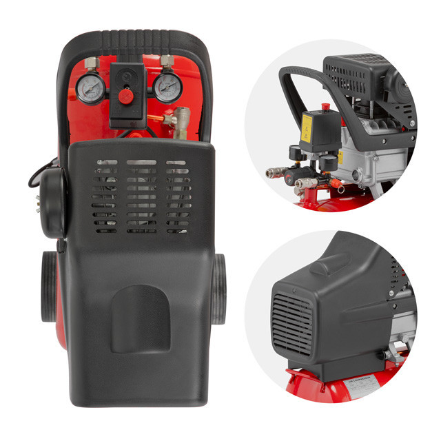 Компресор, 24 л, 1,2 кВт, 220 В, 8 атм, 205 л/хв, 80 дБ INTERTOOL PT-0020 Киев - изображение 5