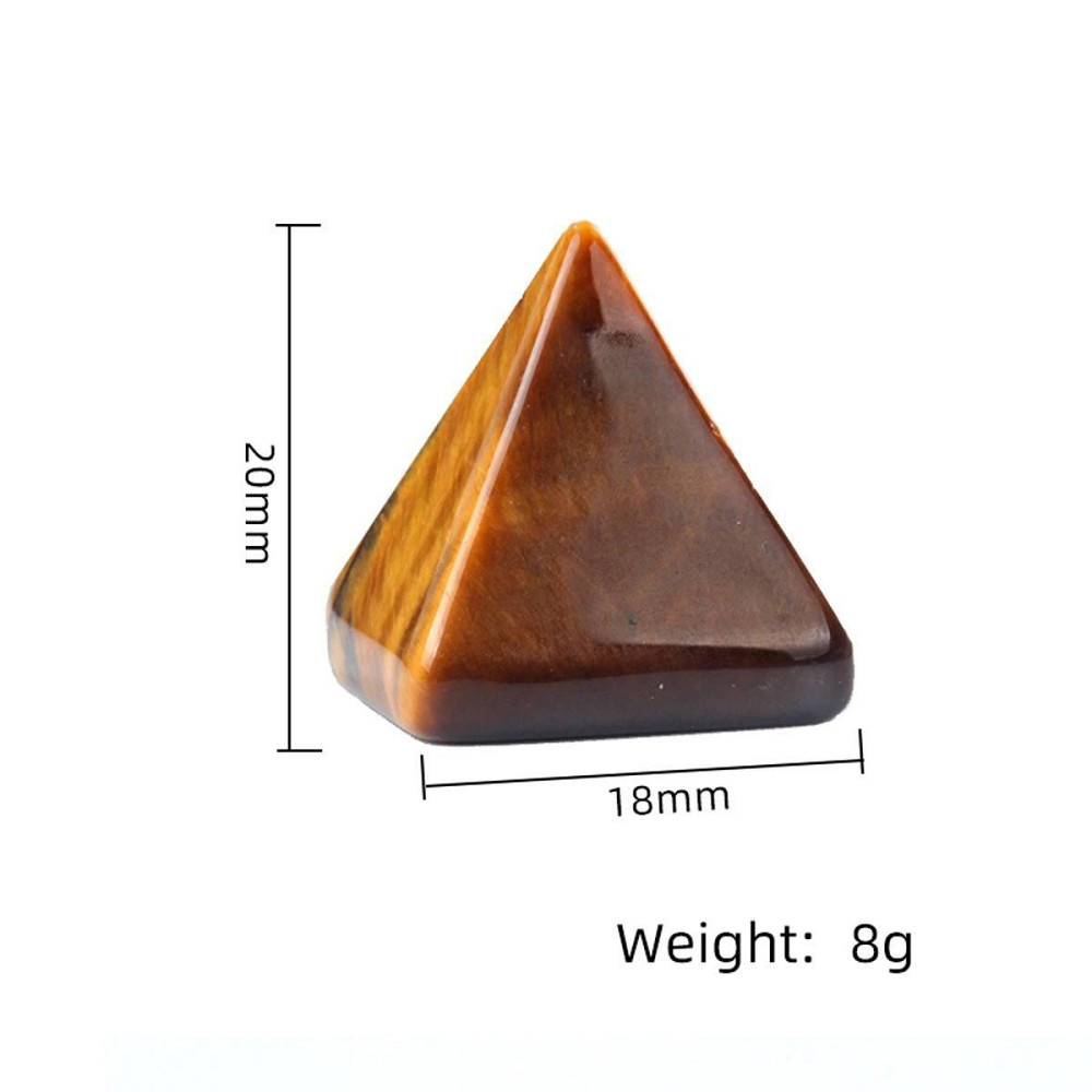 Пирамида из натурального камня обсидиана 20 мм, сувенир из обсидиана. Киев - изображение 3