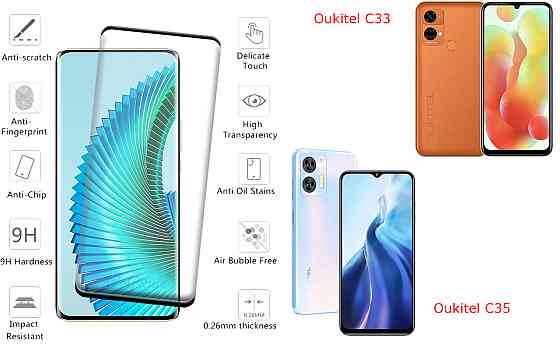 Захисне скло HyperGlass Pro для Oukitel C33, Oukitel C35 – максимальна чутливість та захист Київ