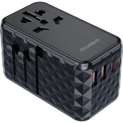 Зарядний пристрій Choetech 4xUSB 100W PD (2хUSB-C+2хUSB-A) сharger diamond model black (PD6028-BK) Вінниця - фото 2