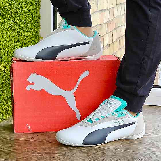 Кросівки Puma for AMG Білі Чоловічі Пума (розміри: 41,42,43,44,45) Відео Огляд Дніпро