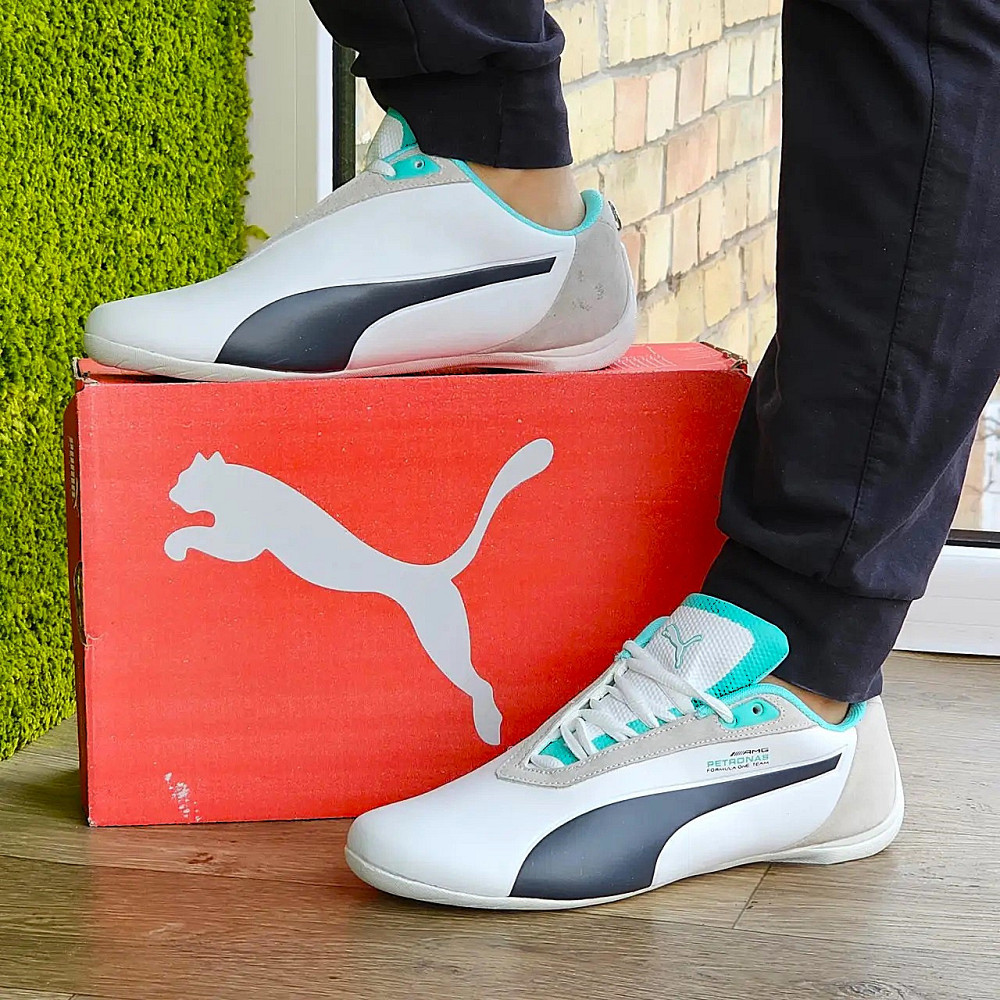 Кросівки Puma for AMG Білі Чоловічі Пума (розміри: 41,42,43,44,45) Відео Огляд Дніпро - фото 1