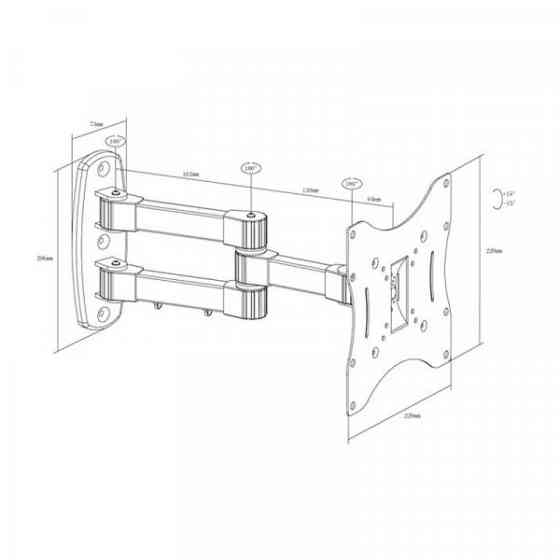 Крiплення для ТВ X-DIGITAL STEEL SA245 Black (SA245 ) Киев