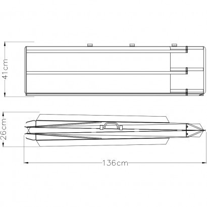 Складной алюминиевый пандус (рампа) для инвалидных колясок 240 см Днепр - изображение 3