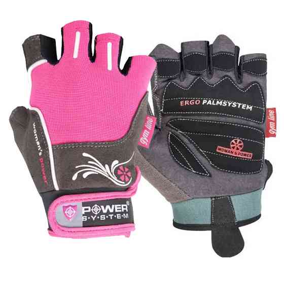 Рукавички для фітнесу Power System PS-2570 Woman’s Power жіночі Pink M Каменское
