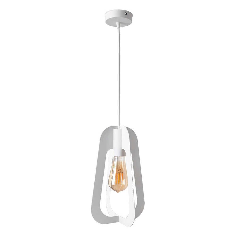Светильник подвесной MSK Electric Catania в стиле лофт под лампу Е27 NL 3019 WH белый Одесса - изображение 1