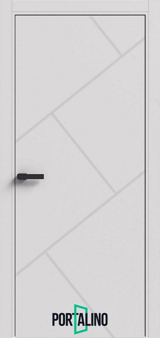 Дверь межкомнатная Порталино FB-05 белая эмаль с врезкой под замок Киев - изображение 1