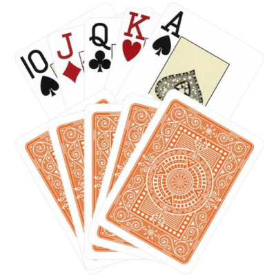 Карты игральные Modiano Poker Cristallo 100 Plastic Jumbo Index (red) (PC_MPC100JR) Винница - изображение 3