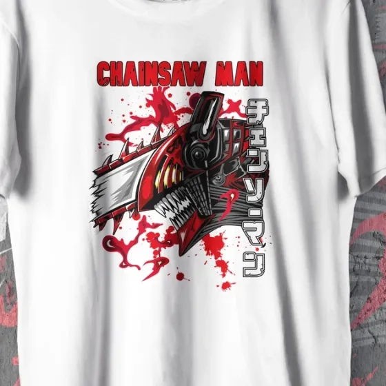 Футболка для подростка мальчика с принтом Человек Бензопила Денджи 4 WE Размер 160 Anime10487 Днепр