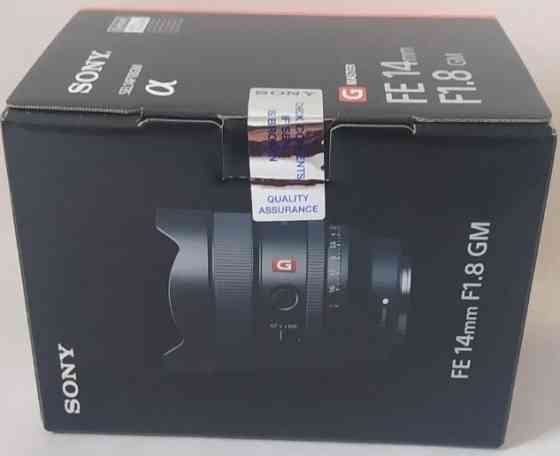 Объектив: SONY SEL14F18GM 14mm.f/1.8 GM FE Киев