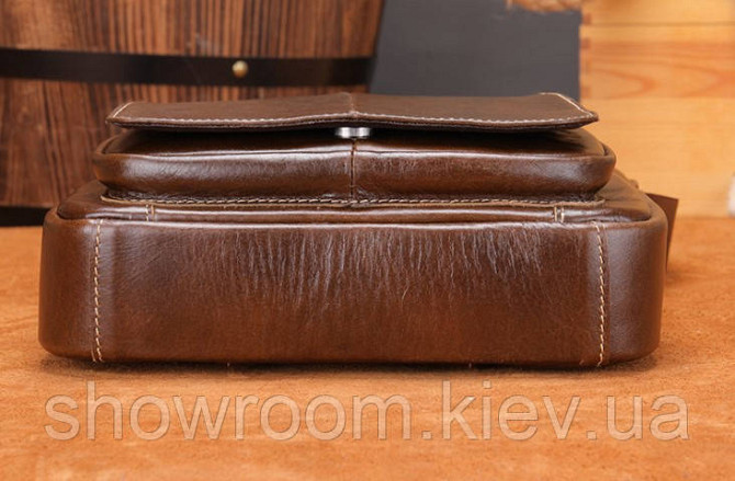 Чоловіча шкіряна сумка Leather Collection (5026) Київ - фото 7