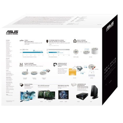 Оптический привод Blu-Ray ASUS BW-16D1H-U PRO/BLK/G/AS (90DD01L0-M69000) Винница - изображение 3