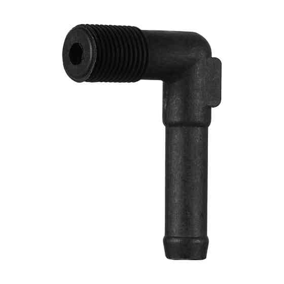 Фітинги, форсунки омивача, Фітинг (з'єднувач трубок) Г-подібний, Чорний, Пластик, Розміри (мм): D-9.9 Київ