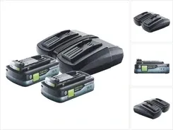 Zestaw zasilający Festool TCL 6 DUO podwójna szybka ładowarka 10,8 V - 18 ( 577017 ) + 2x Акумулятор BP Li 4,0Ah HPC-ASI HighPower Киев