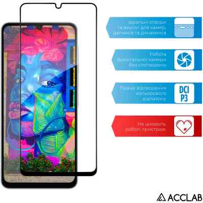 Скло захисне ACCLAB Full Glue Samsung A06 5G Black (1283126612978) Вінниця