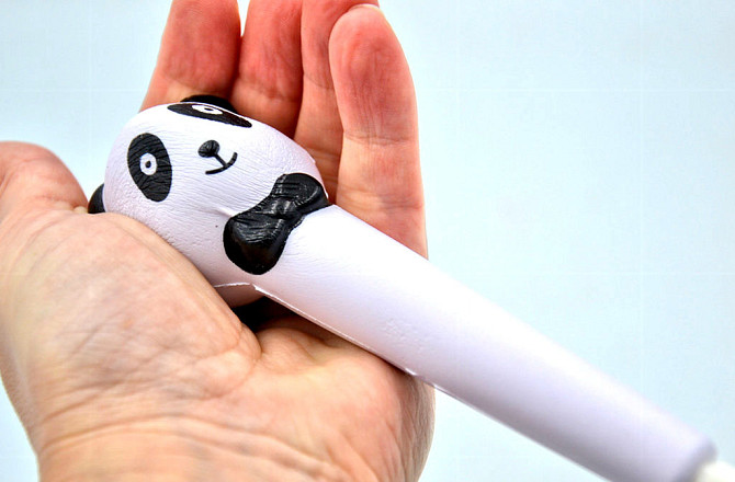 Набір ручок масляних Bookopt 0.7 мм BP5029 Squishy Panda (2шт) Кам'янське - фото 4