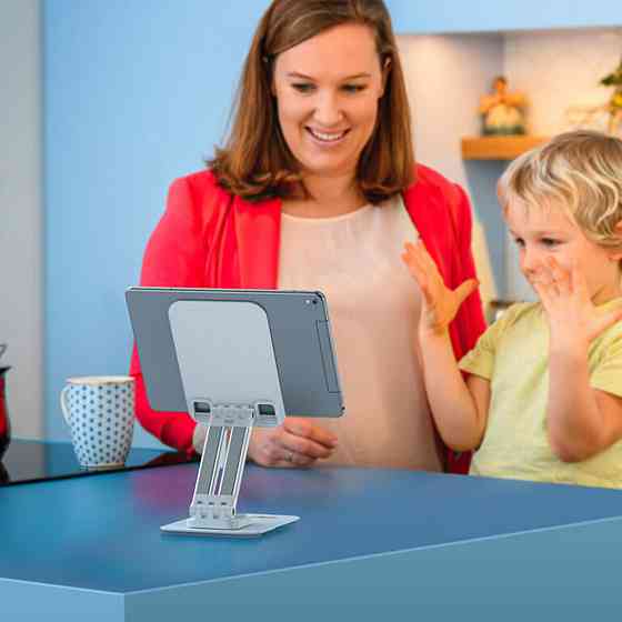 Тримач для мобільного HOCO PH48 Fun dual axis 360 rotating tablet desktop holder White Киев