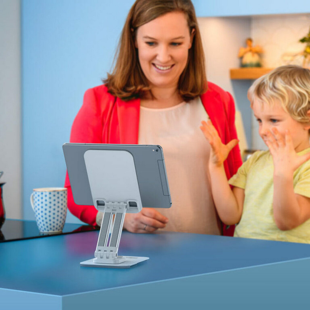 Тримач для мобільного HOCO PH48 Fun dual axis 360 rotating tablet desktop holder White Киев - изображение 5