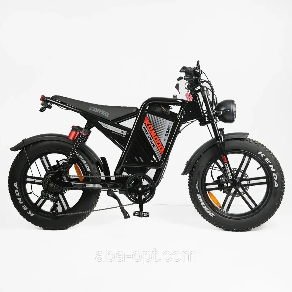 Электрофетбайк CORSO Komodo Pro S 1000W-48V-21Ah Lithium шины 20