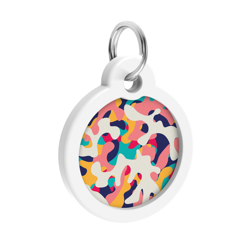 Адресник для собак и кошек металлический WAUDOG Smart ID с QR паспортом, рисунок 