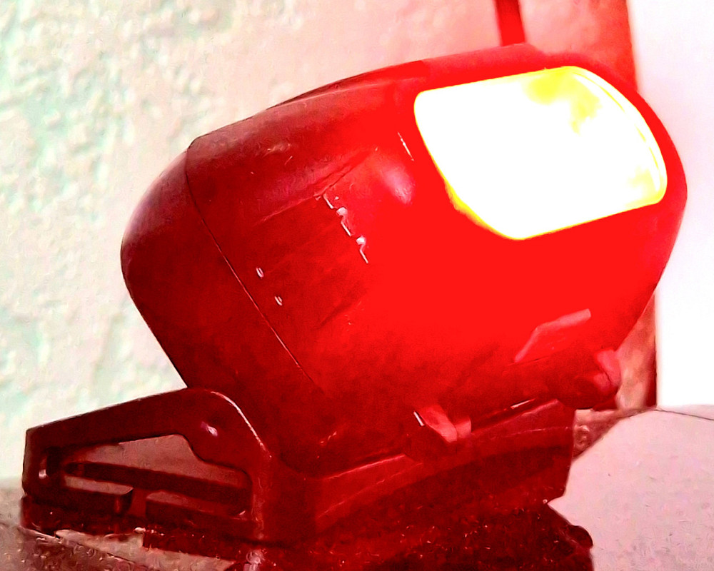 Фонарь на лоб красный аккумуляторный налобны Красный све режим SOS Одеса - фото 1