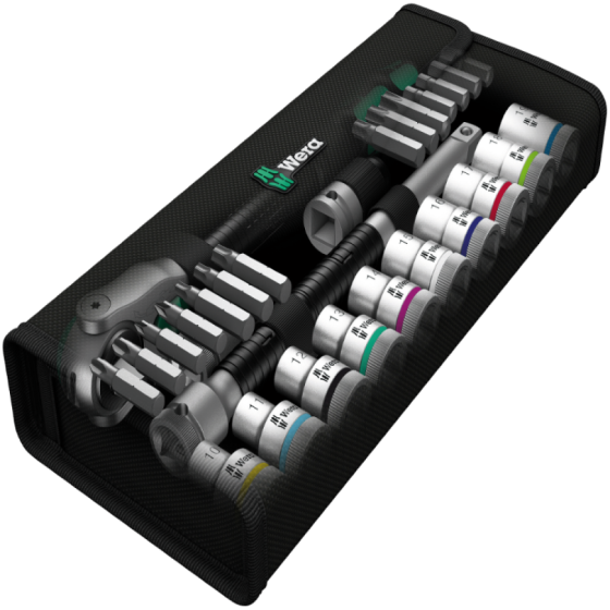 Набір торцевих головок і біт з тріскачкою Wera 1/2" 28од. 05004076001 Одеса