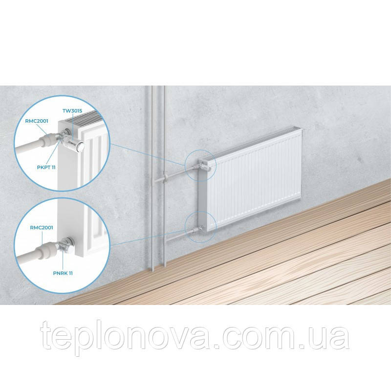 Комплект термостатических клапанов прямой Raftec KNT11 White Черновцы - изображение 7