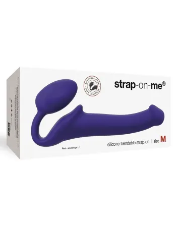 Безремінний страпон Strap-On-Me Violet M, повністю регульований, діаметр 3,3 см Львів