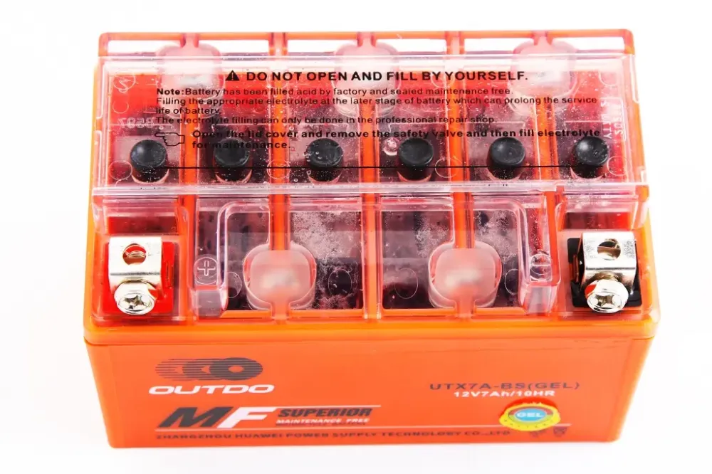 Аккум. батарея Мото 12В  7 Ач Outdo гелевый (низкий) Винница - изображение 2