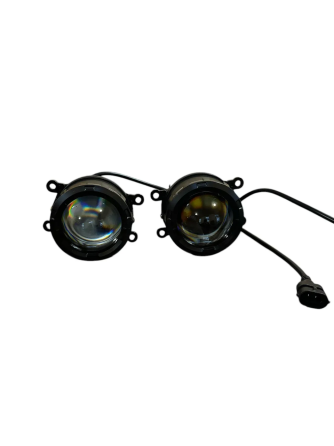 Дворежинні LED-лізи ПТФ 3,0 дюйма — Потужне світло 70 Вт для Ford, Renault, Peugeot (біле/жовте світло) Харків