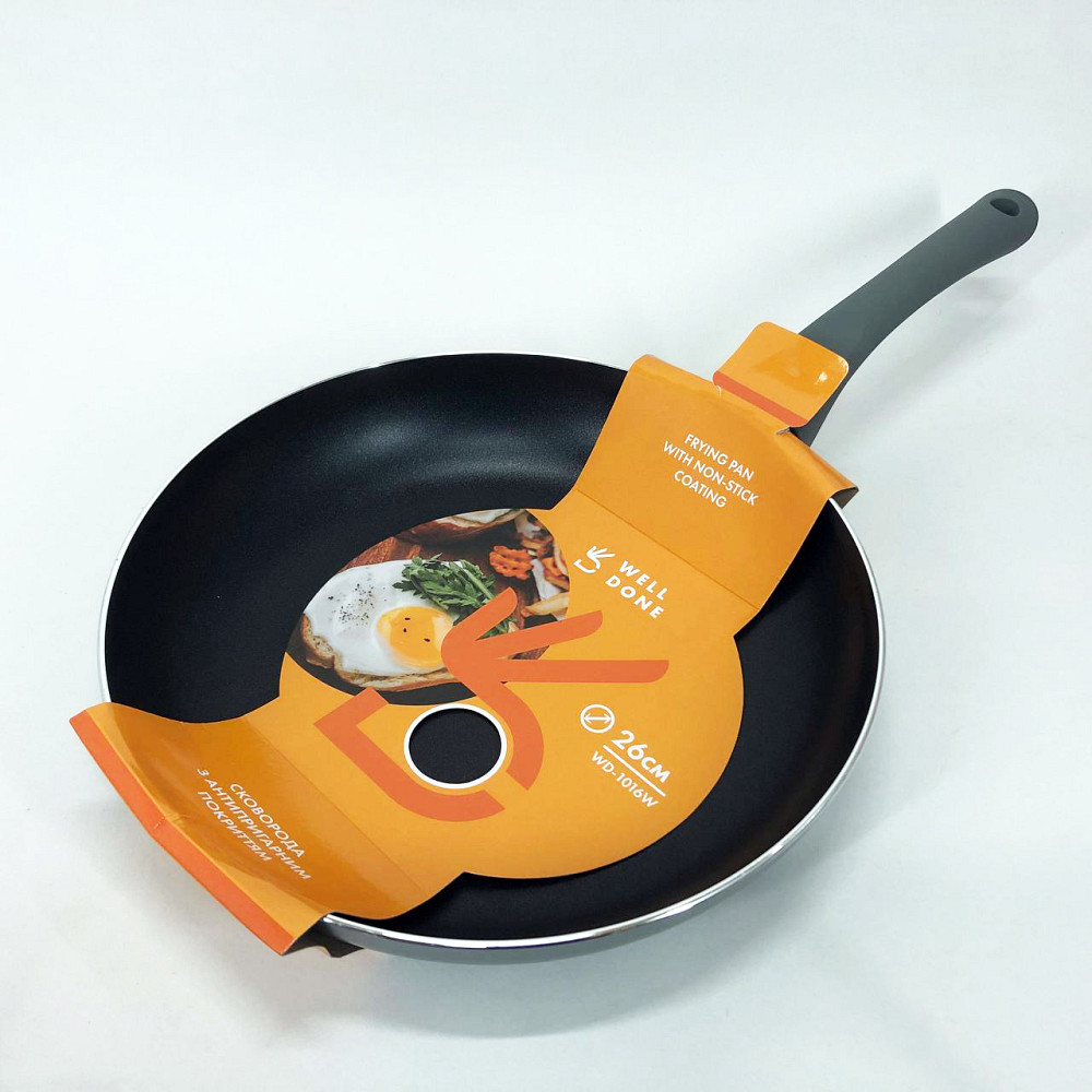 Сковорода зручна на кухню WELL, Міцна сковорідка з антипригарним покриттям, Якісні кухонні сковорідки SV-80 Івано-Франківськ - фото 10