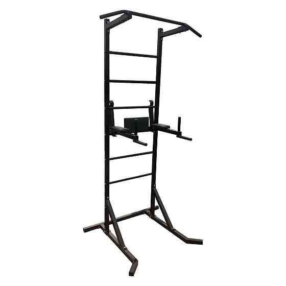 Турник + пресс + брусья напольная стойка 50х50 мм KZ-832 Черный Спортивные стенки и турники для дома разборная Киев