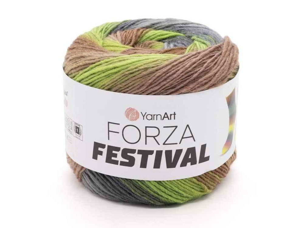Пряжа Forza Festival 75% шерсть 25% полиамид 420м 100г 4шт/уп арт.2910 ТМ YARNART Киев - изображение 1