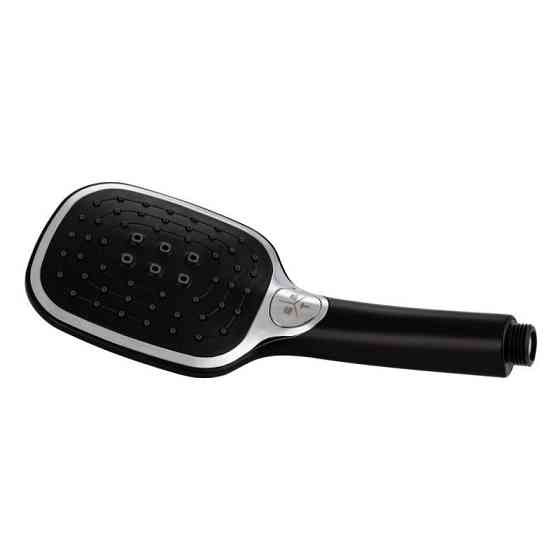 Змішувач для ванни з душовим гарнітуром Qtap Grand QTGRABCR006 Chrome/Black Харків