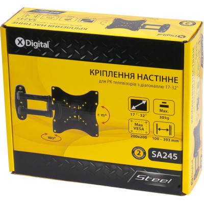 Кронштейн X-Digital STEEL SA245 Black Винница - изображение 1
