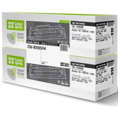 Картридж ColorWay Brother TN1095 HL-1202/DCP-1602 DUAL PACK 2x1,5K (CW-B1095FM) Вінниця