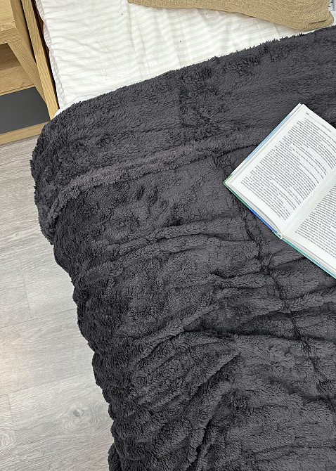 Плед-покривало 200х230 см (+-5см) Графитовый (87-238) Киев - изображение 2